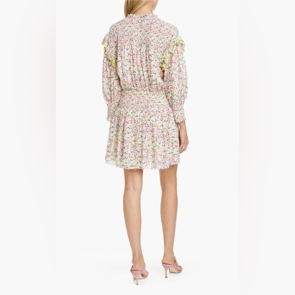 Tanya Taylor Imogen Dress in Confetti - Floral Smocked Dress - size XS - EUC - Picture 7 of 16